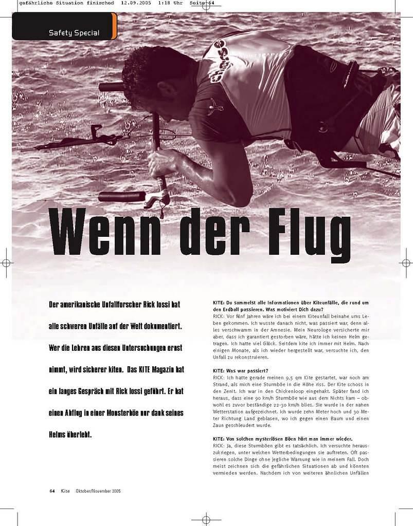 German Kite Magazine Interview Page 1