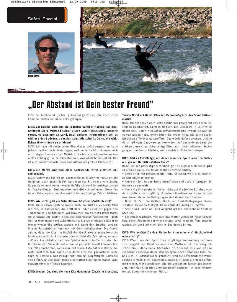 German Kite Magazine Interview Page 3