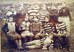 1880-1890 Nose Guard \"No Helmet\" Team